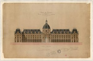 Ontwerp voor het Handelsgebouw van Rennes